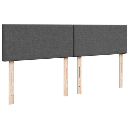 Ottoman bed met matras 200x200 cm stof donkergrijs