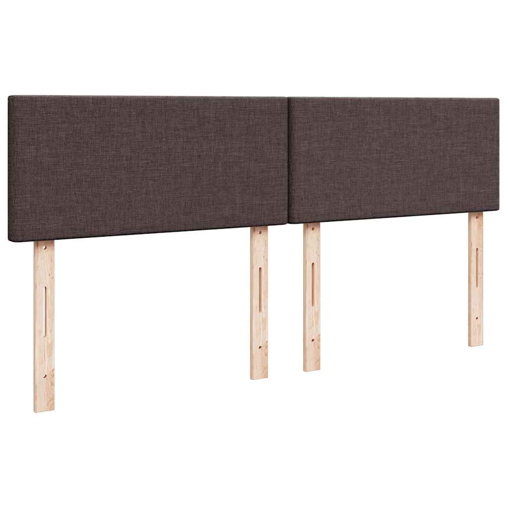 Ottoman bed met matras 200x200 cm stof donkerbruin