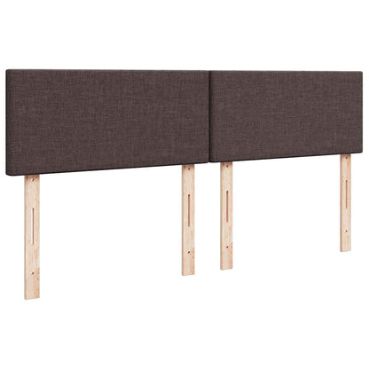 Ottoman bed met matras 200x200 cm stof donkerbruin