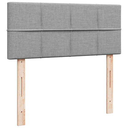 Ottoman bed met matras 120x200cm stof lichtgrijs