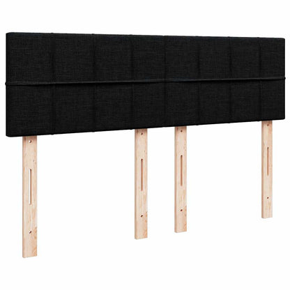 Ottoman bed met matras 140x200cm stof zwart