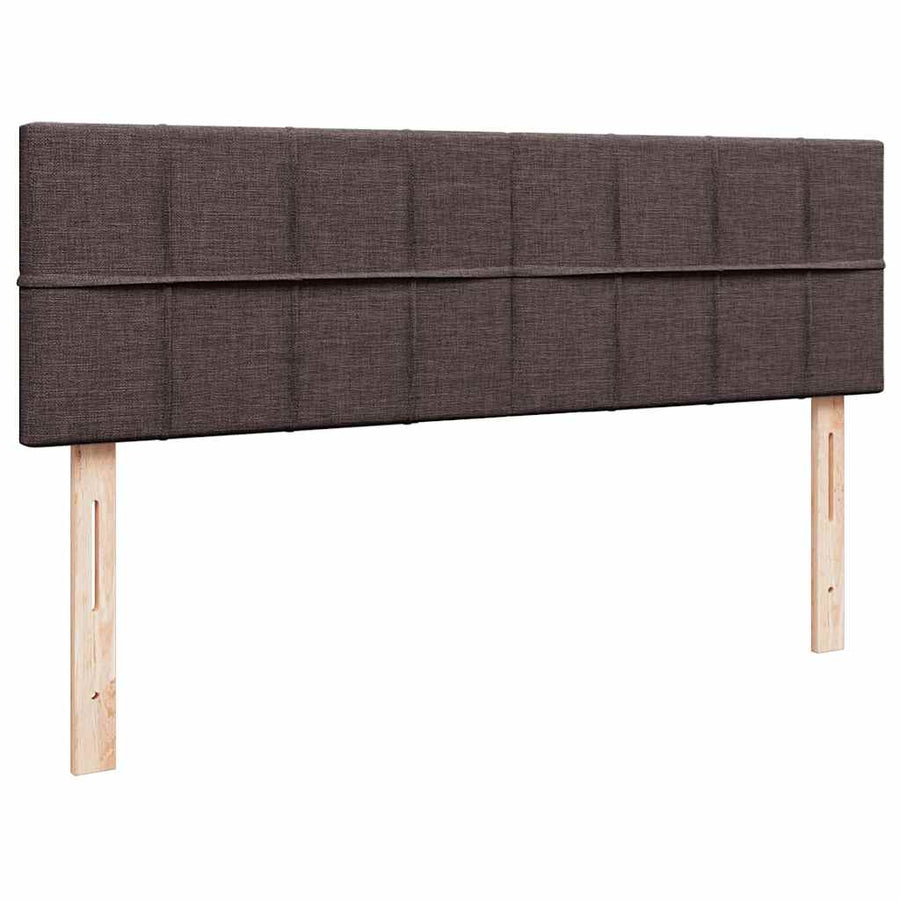 Ottoman bed met matras 140x200cm stof donkerbruin