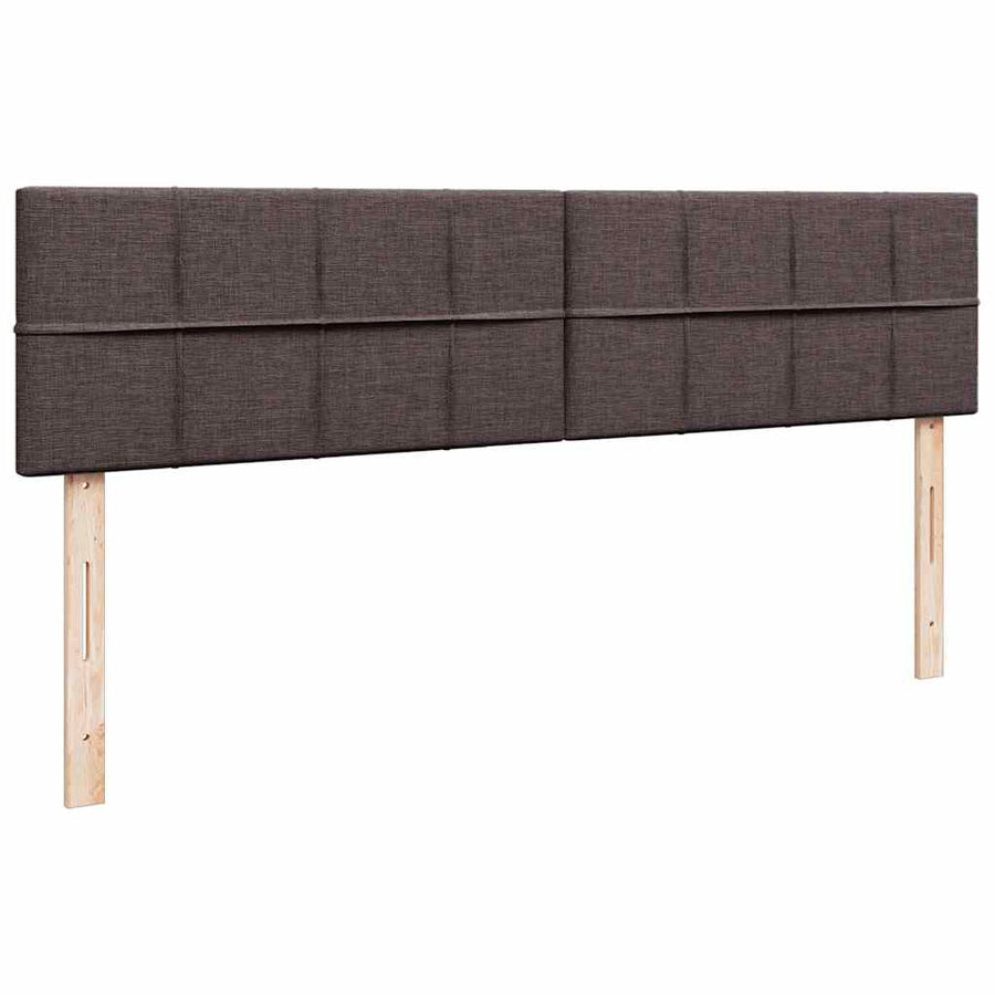 Ottoman bed met matras 160x200cm stof donkerbruin