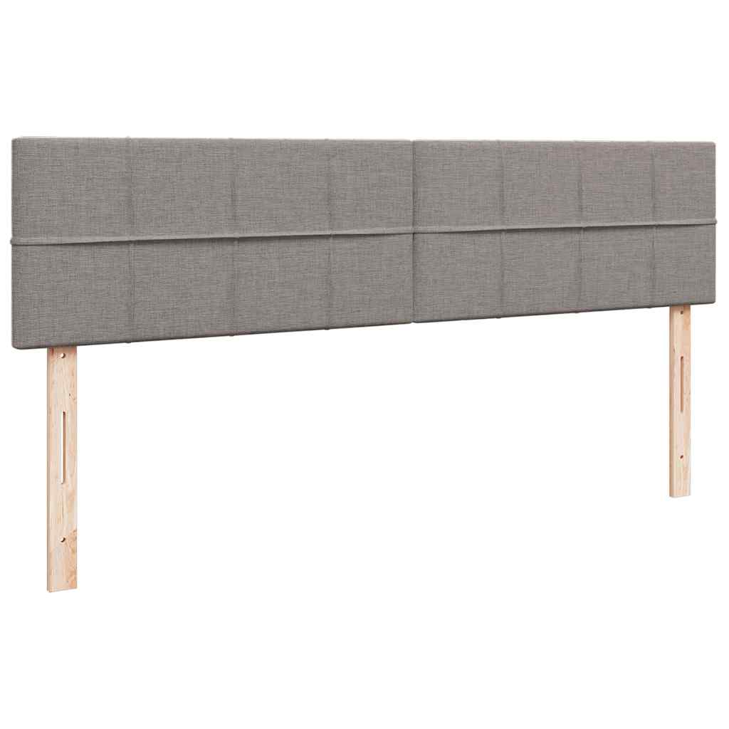 Ottoman Bed Met Matras 160X200Cm Stof 160 x 200 cm Taupe