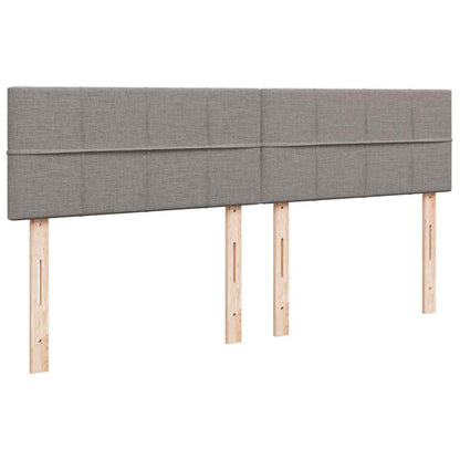 Ottoman bed met matras 200x200 cm stof taupe