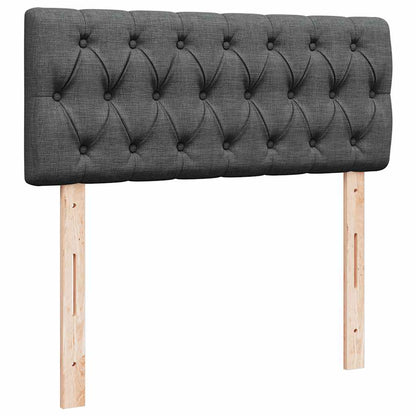 Ottoman bed met matras 120x190 cm stof donkergrijs