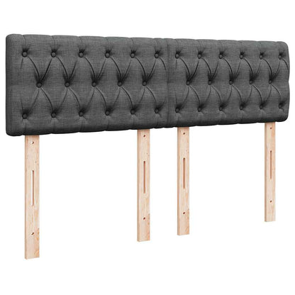 Ottoman bed met matras 140x200cm stof donkergrijs