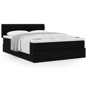Bed met matras 140x200 cm zwart
