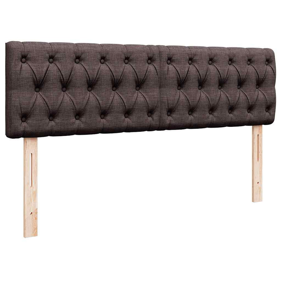 Ottoman bed met matras 140x200cm stof donkerbruin