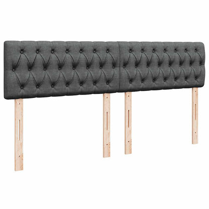 Ottoman bed met matras 160x200cm stof donkergrijs