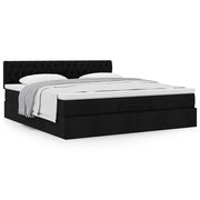 Ottoman bed met opbergruimte 180x200 cm zwart