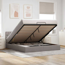Ottoman bed met matras 180x200cm stof taupe