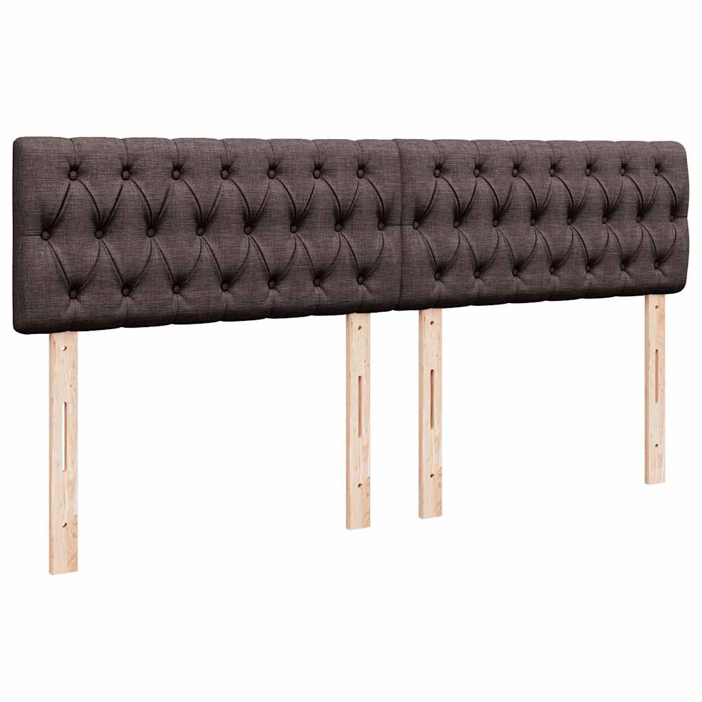 Ottoman bed met matras 200x200 cm stof donkerbruin