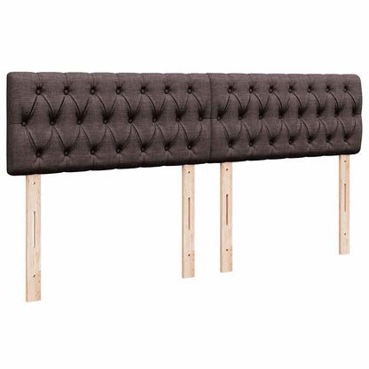 Ottoman bed met matras 200x200 cm stof donkerbruin