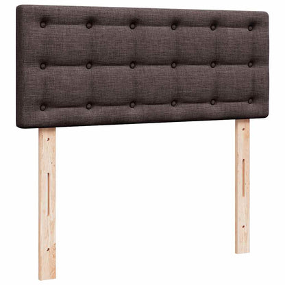 Ottoman bed met matras 120x190 cm stof donkerbruin