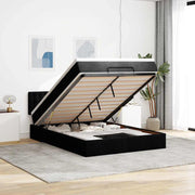 Bed met matras 140x190 cm stof zwart