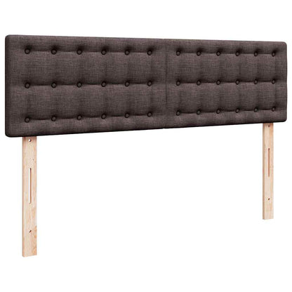 Ottoman bed met matras 140x200cm stof donkerbruin