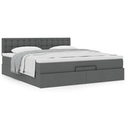 Ottoman bed met opbergruimte 180x200 cm donkergrijs