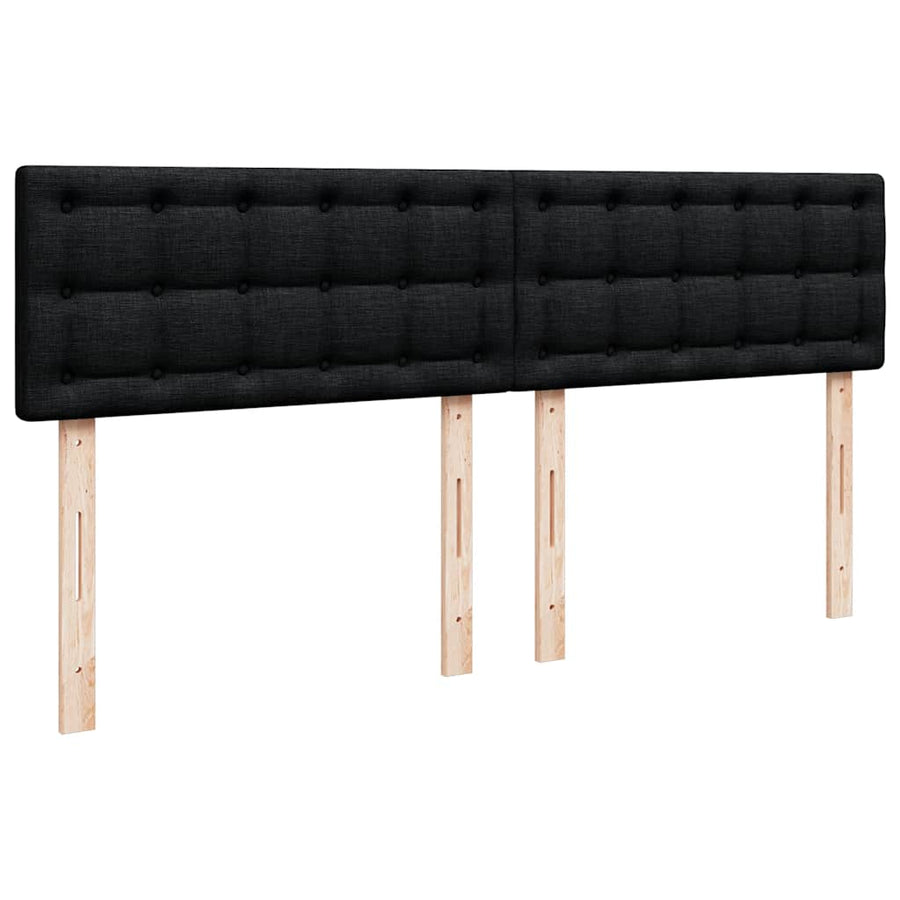 Ottoman bed met matras 180x200cm stof zwart
