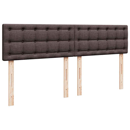 Ottoman bed met matras 200x200 cm stof donkerbruin