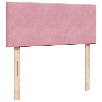 Ottoman bed met matras 120x200cm fluweel roze