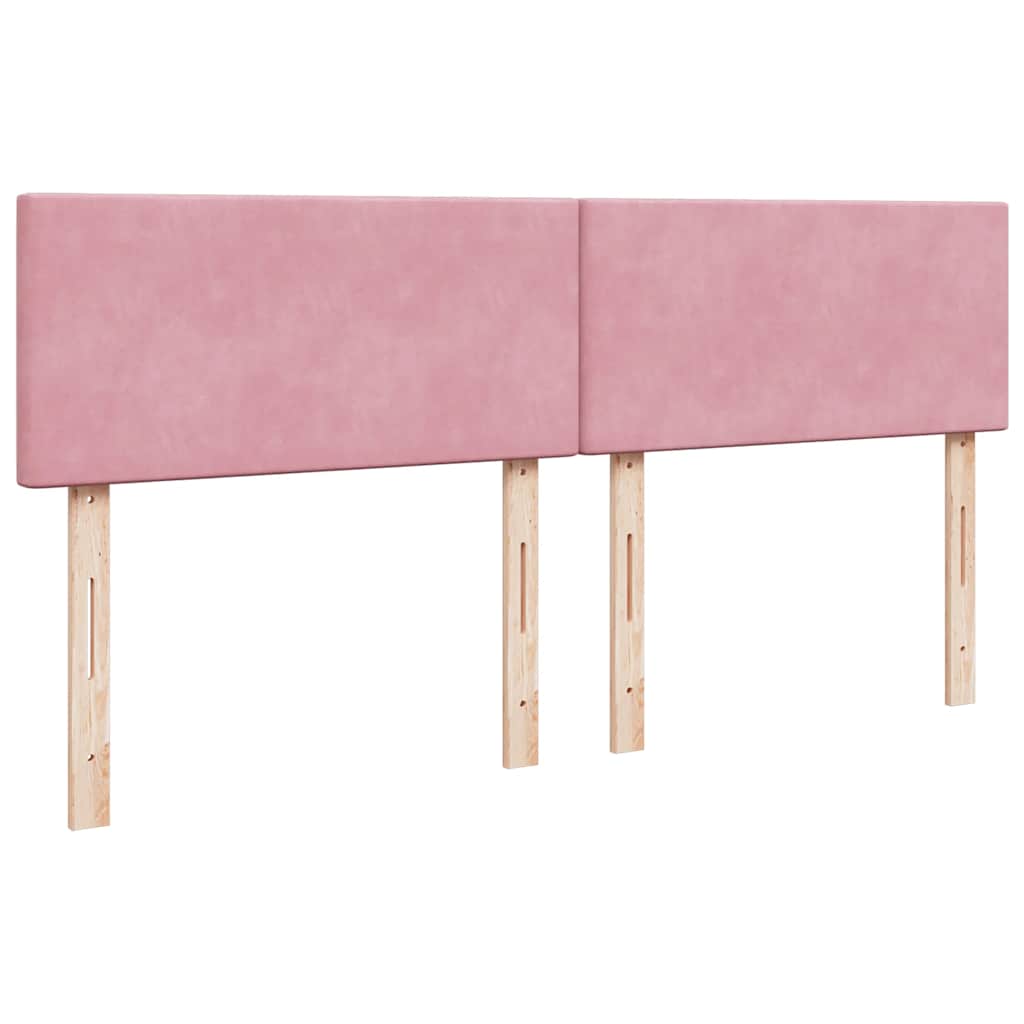 Ottoman bed met matras 180x200 cm fluweel roze
