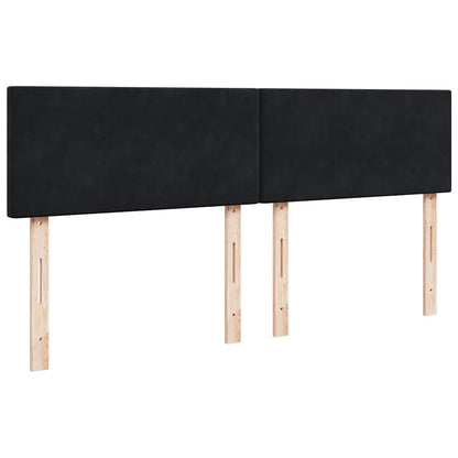 Ottoman bed met matras 200x200 cm fluweel zwart