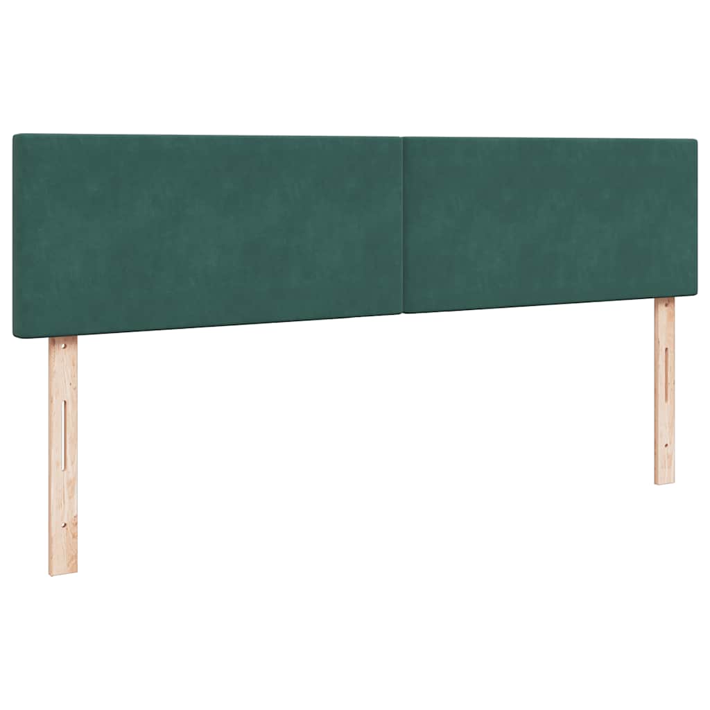 Ottoman bed met matras 200x200 cm fluweel donkergroen