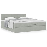 Ottoman bed met opbergruimte 180x200 cm lichtgrijs