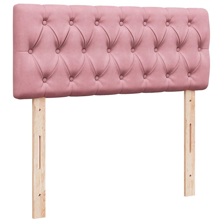Ottoman bed met matras 120x200cm fluweel roze