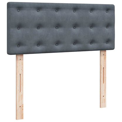 Ottoman bed met matras 120x200cm fluweel donkergrijs