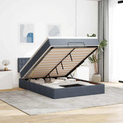 Ottomaans bed met opbergruimte 140x190 cm donkergrijs
