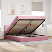 Ottoman bed met matras 160x200 cm roze