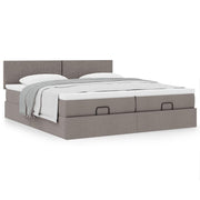 Ottoman bed 180x200 cm stof taupe