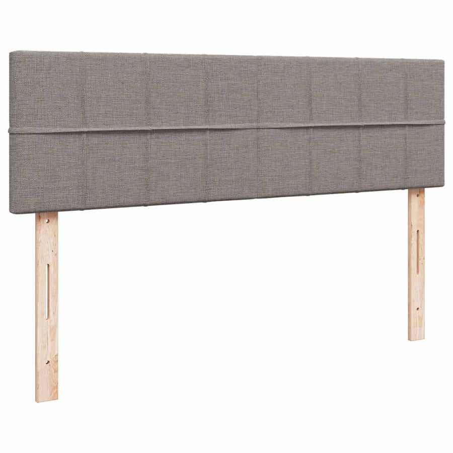 Ottoman bed met matrassen 160x200cm stof taupe