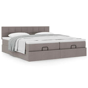 Ottoman bed 180x200 cm stof taupe