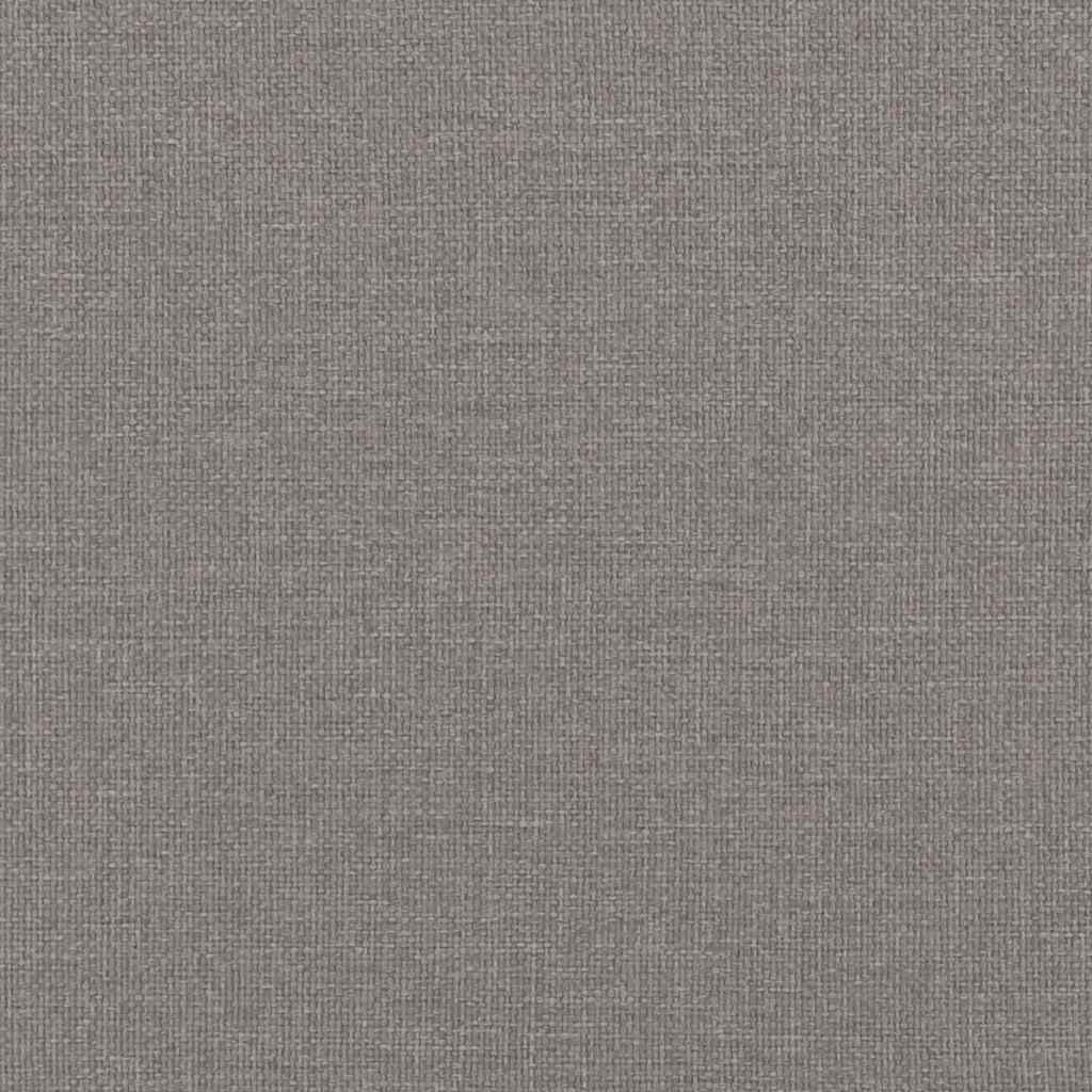 Ottoman bed met matrassen 200x200cm stof taupe