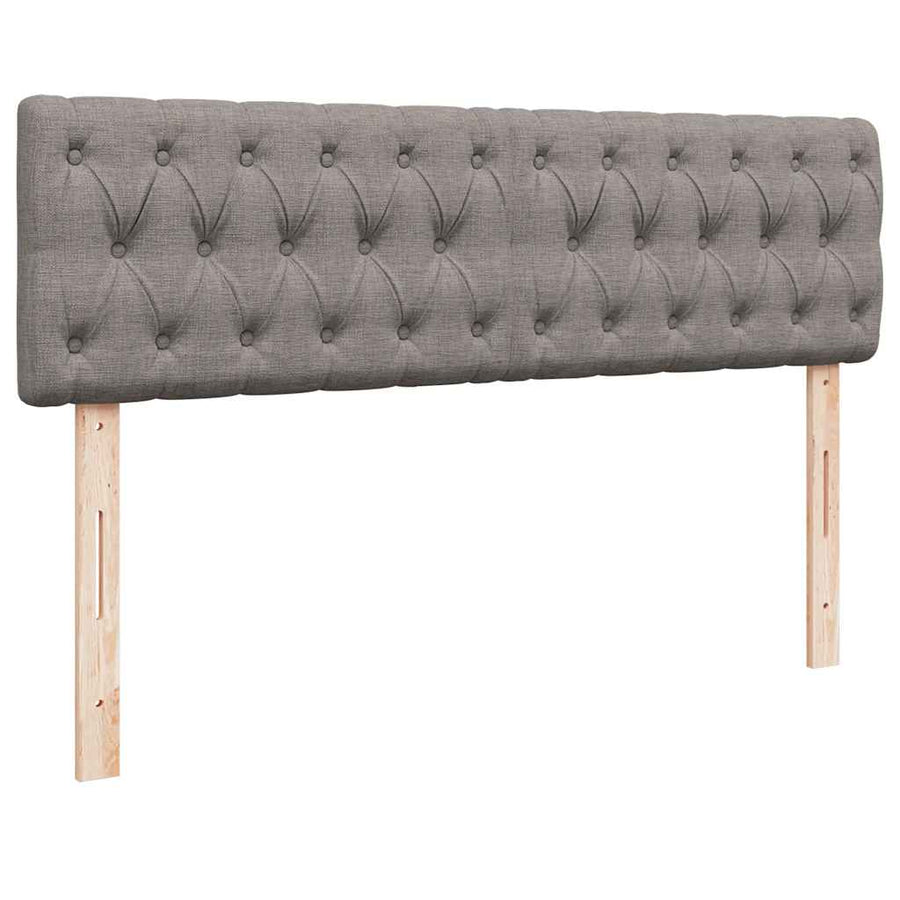Ottoman bed met matrassen 160x200cm stof taupe