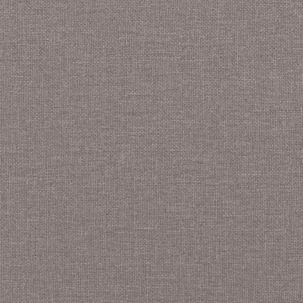 Ottoman bed met matrassen 200x200cm stof taupe