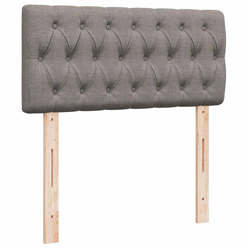 Ottoman bed met matrassen 200x200cm stof taupe