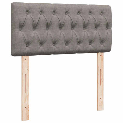 Ottoman bed met matrassen 200x200cm stof taupe
