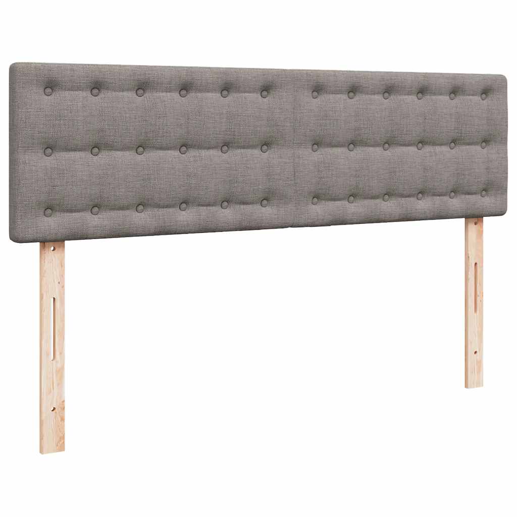 Ottoman bed met matrassen 160x200cm stof taupe
