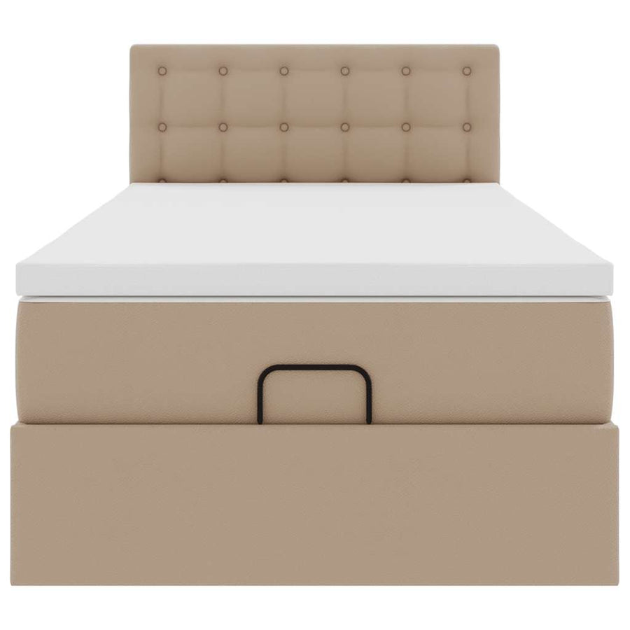 Ottoman bed met matrassen en LED's 90x190cm kunstleer