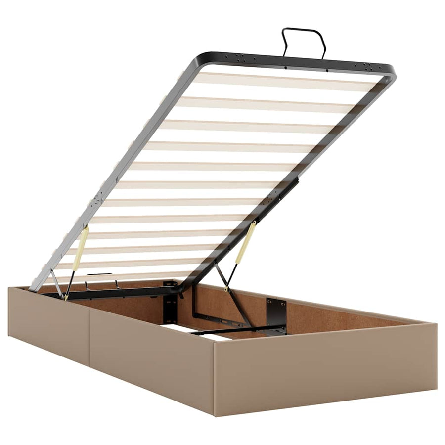Ottoman bed met matrassen en LED's 90x190cm kunstleer