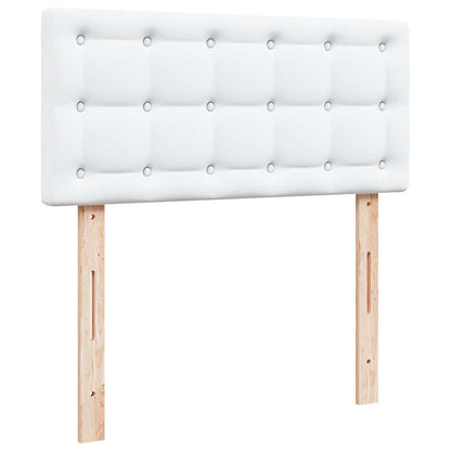 Ottoman bed met matrassen en LED's 90x200cm kunstleer