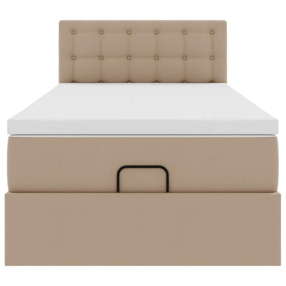 Ottoman bed met matrassen en LED's 90x200cm kunstleer