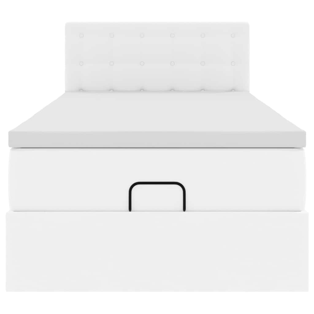 Ottoman bed met matrassen en LED's 100x200cm kunstleer