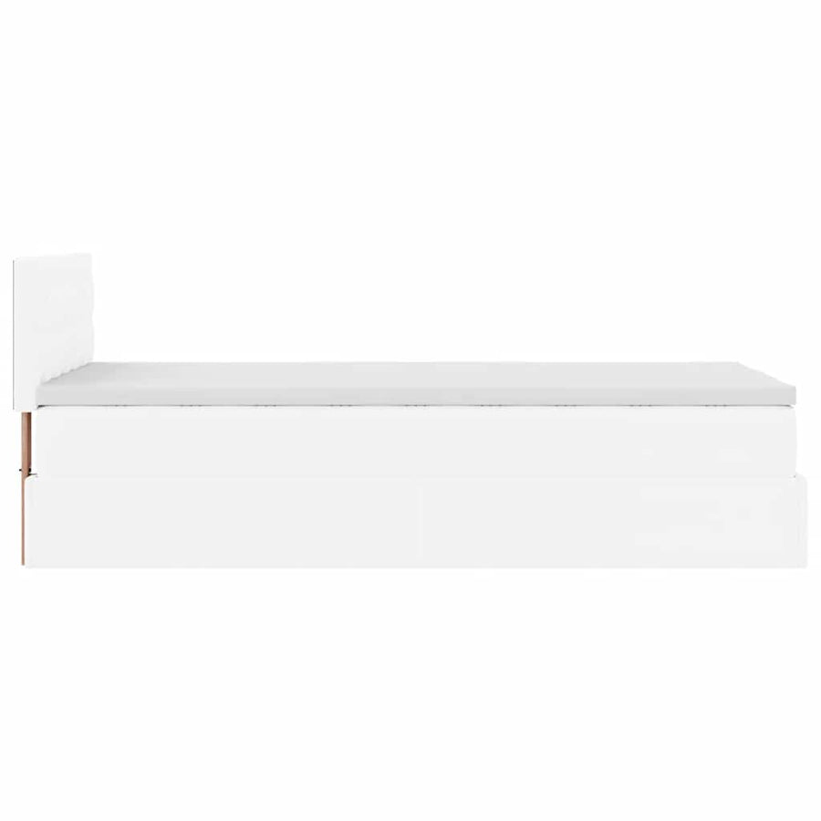 Ottoman bed met matrassen en LED's 100x200cm kunstleer