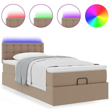 Ottoman bed met matrassen en LED's 100x200cm kunstleer