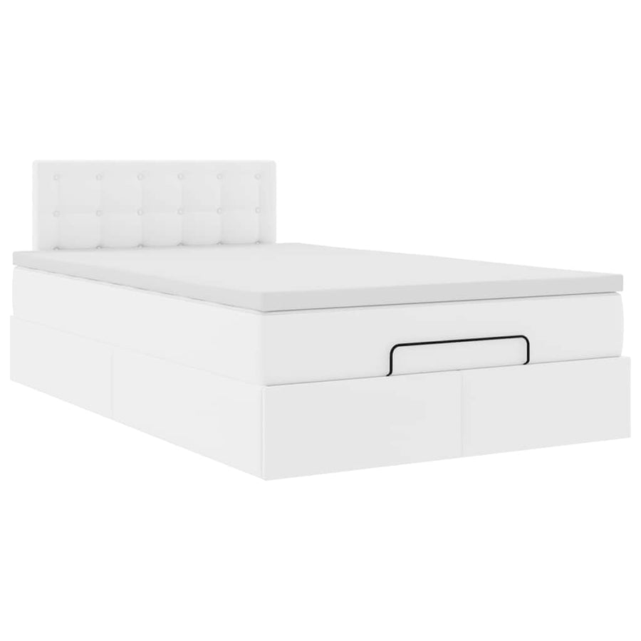 Ottoman bed met matrassen en LED's 120x190cm kunstleer